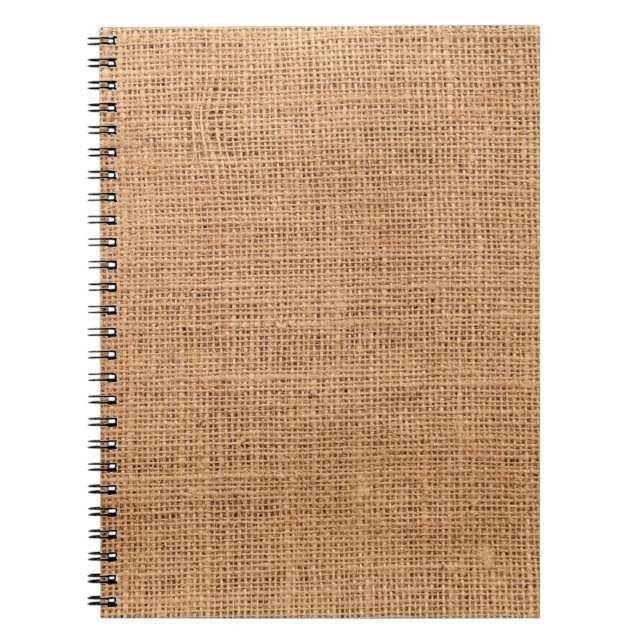 Carnet Arrière - plan de burlap textile (Devant)