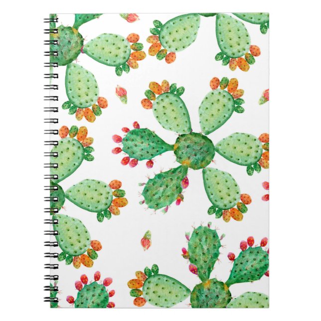 Carnet Arrière - plan de jeu de cactus transparent en aqu (Devant)