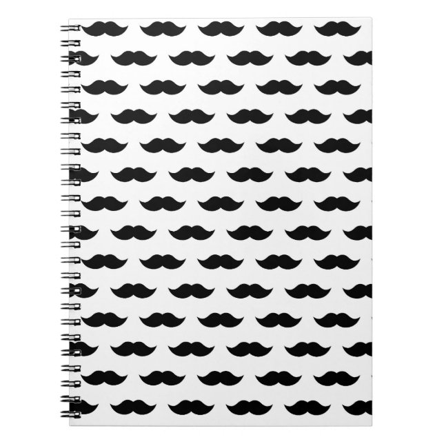 Carnet Arrière - plan de la moustache noire (Devant)
