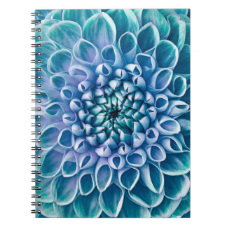 Carnet Arrière - plan de macro à fleurs turquoise Dahlia