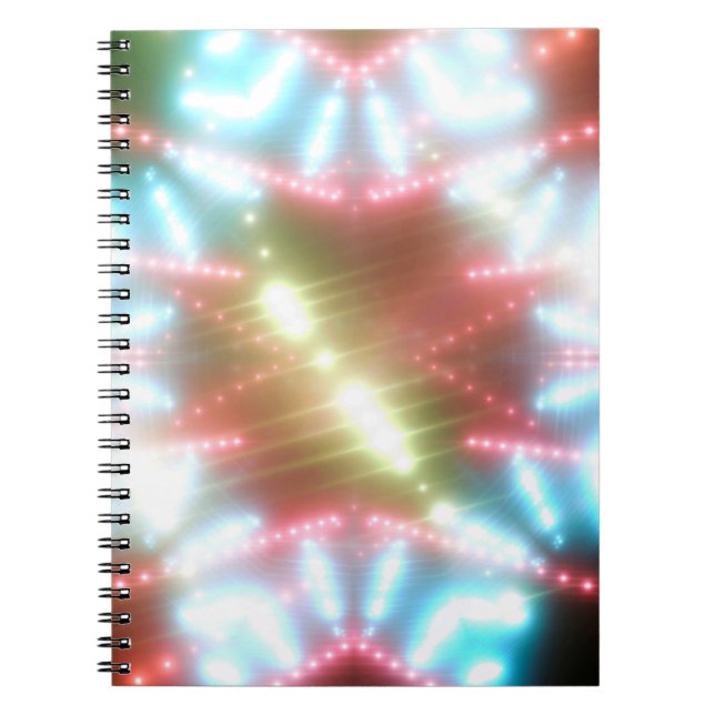 Carnet arrière - plan de néon brillant abstrait avec pout (Devant)