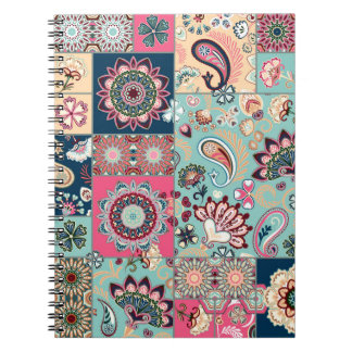 Carnet Arrière - plan de patchwork sans couture avec cach