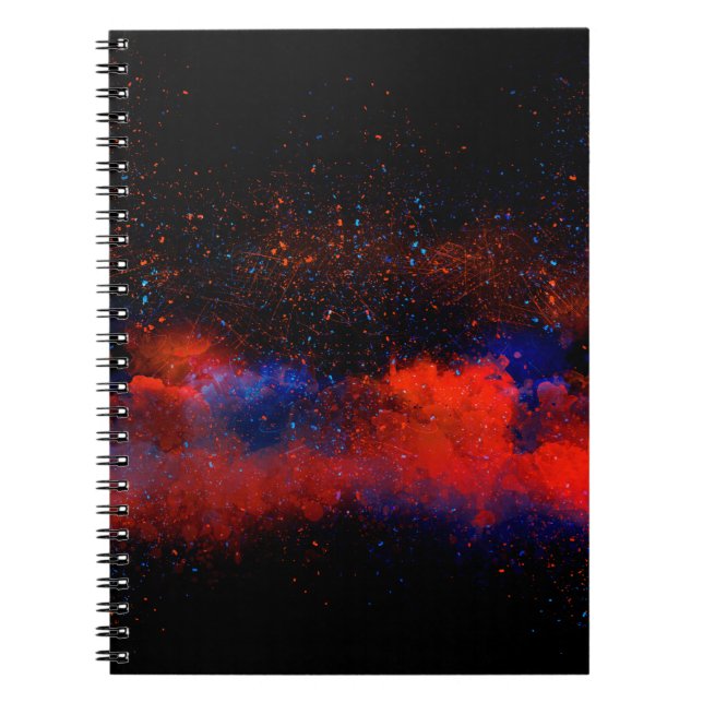 Carnet arrière - plan de peinture couleur Abstraite, (Devant)