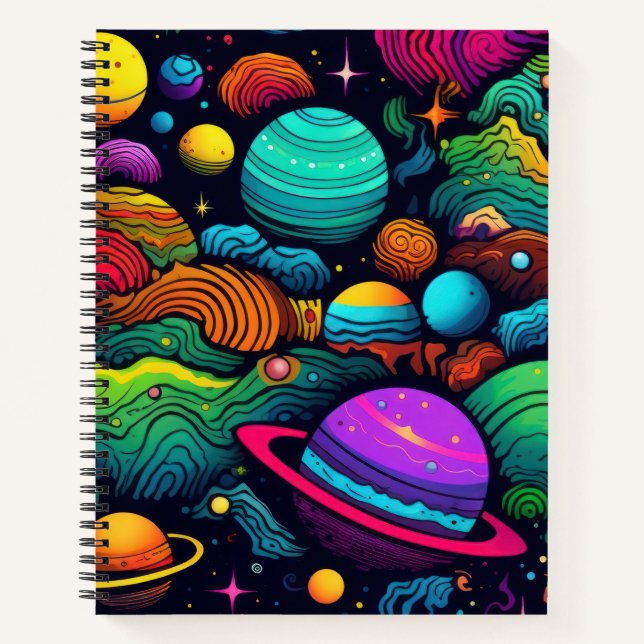 Carnet Arrière-plan de planète (Devant)