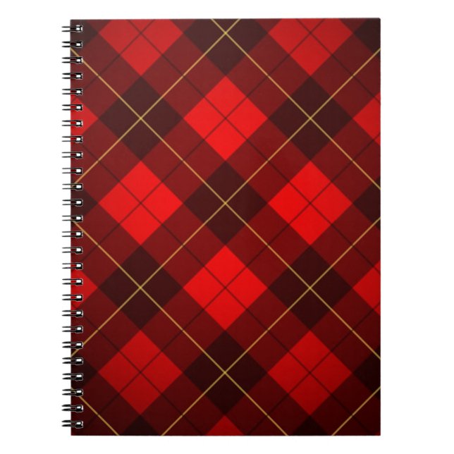 Carnet Arrière - plan de tartan de Wallace (Devant)
