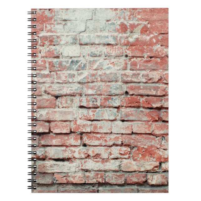 Carnet Arrière - plan de texture de mur de brique rouge v (Devant)