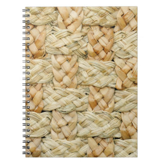 Carnet Arrière - plan de texture de paille naturelle