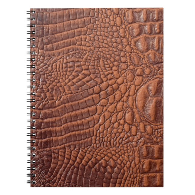 Carnet Arrière-plan de texture en cuir Brown, fond, abstr (Devant)