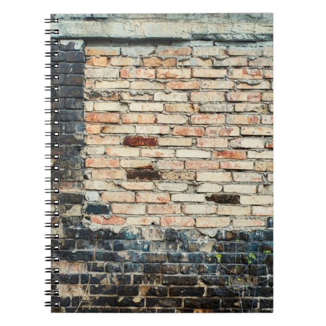 Carnet Arrière - plan de texture murale en briques mélang (Devant)