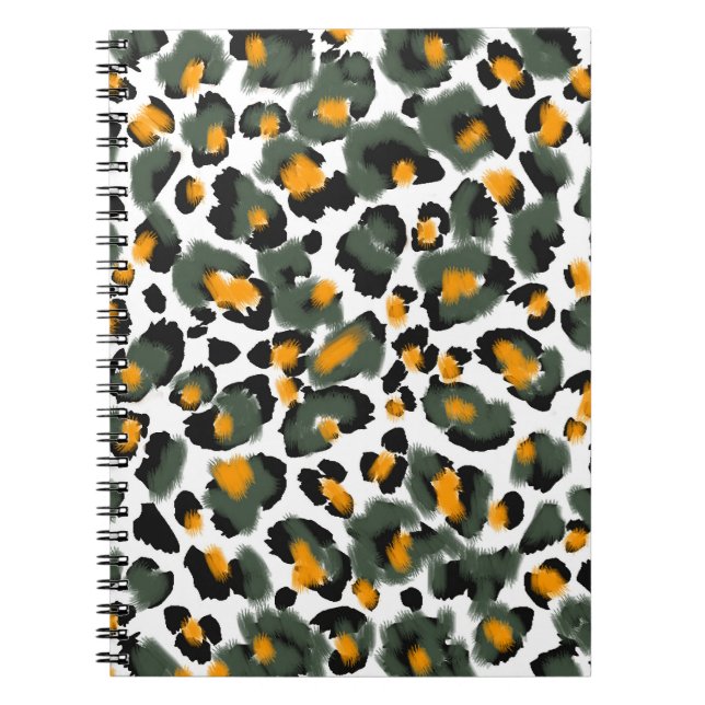 Carnet Arrière - plan de texture Poster de animal Leopard (Devant)