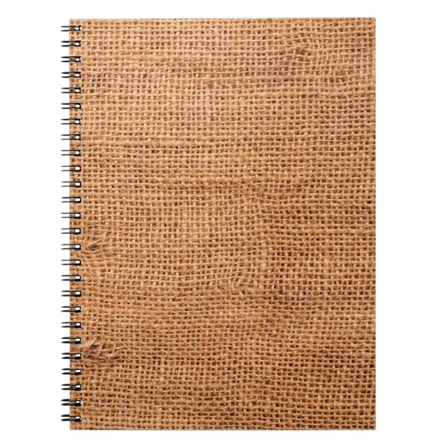 Carnet arrière - plan de tissu de burlap Brown ou tissu d (Devant)