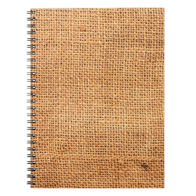 Carnet arrière - plan de tissu de burlap Brown ou tissu d (Devant)