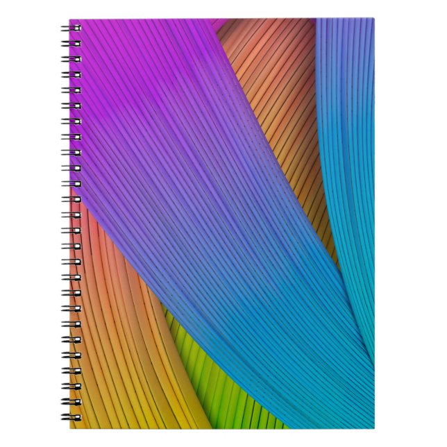 Carnet arrière - plan de vague Abstrait. Illustration 3D. (Devant)