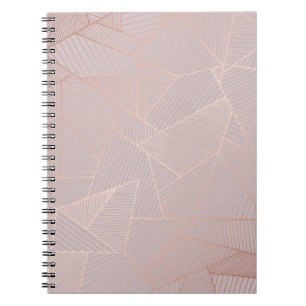 Carnet arrière - plan décoratif or rose, élégant.
