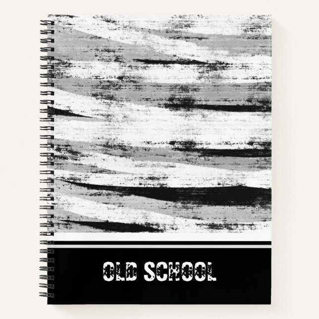 Carnet Arrière - plan en bois gris (Devant)