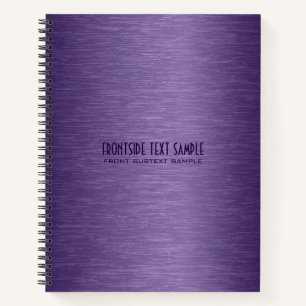 Carnet Arrière - plan en faux métal violet