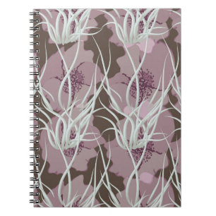 Carnet Arrière - plan floral sans soudure, art à motifs s