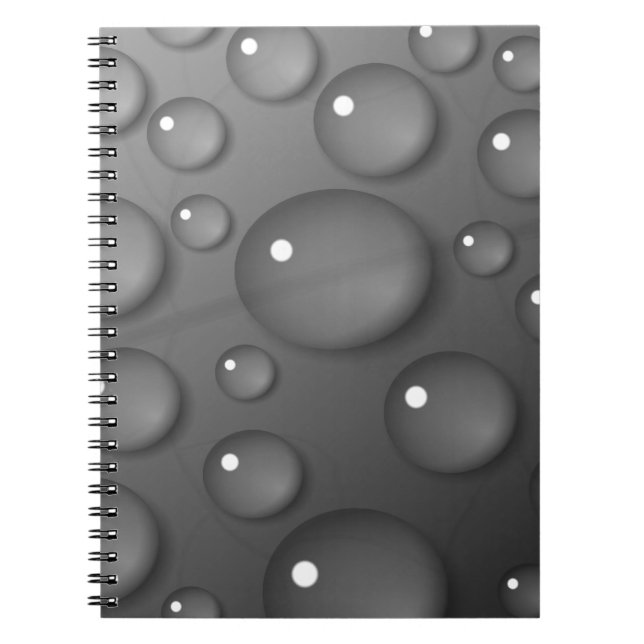 Carnet Arrière - plan Gray Raindrop (Devant)