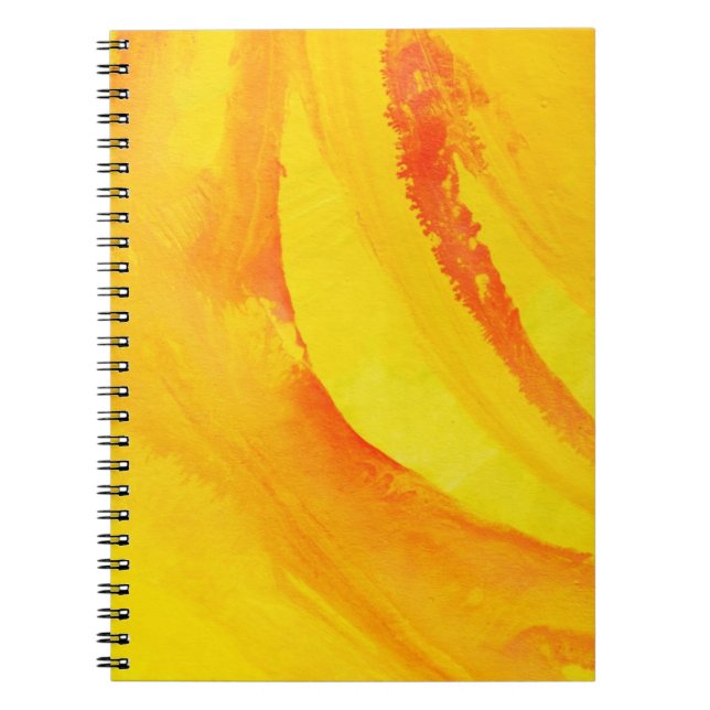 Carnet arrière - plan jaune. aquarelle sur le papier (Devant)