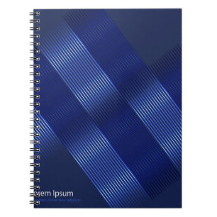 Carnet arrière-plan moderne lumineux, objets géométriques