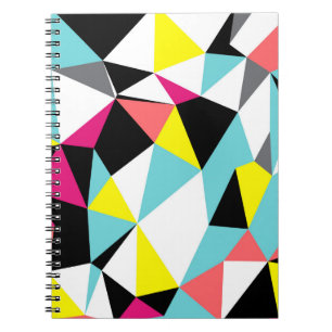 Carnet arrière - plan motif géométrique triangles Abstrai