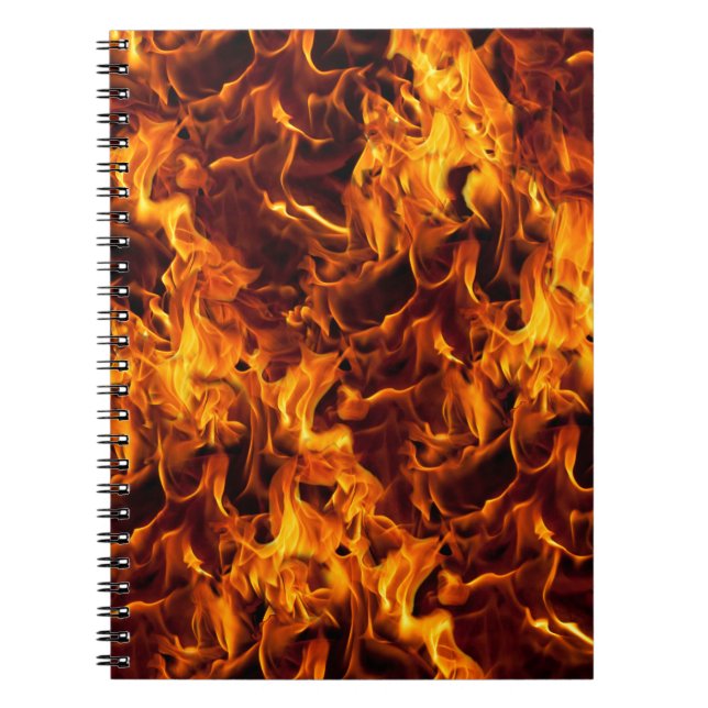 Carnet Arrière - plan Motif incendie / flamme (Devant)