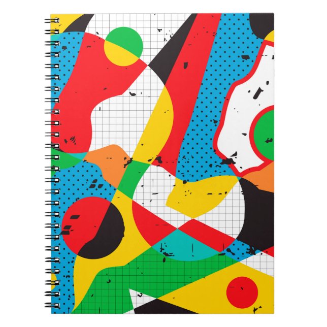 Carnet arrière - plan pop art (Devant)