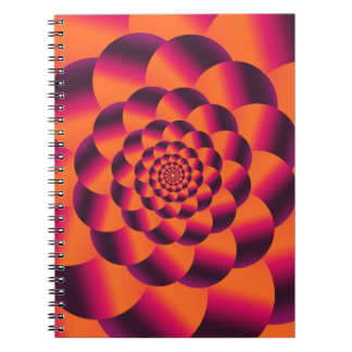 Carnet Arrière - plan psychédélique multicolore, vortex f