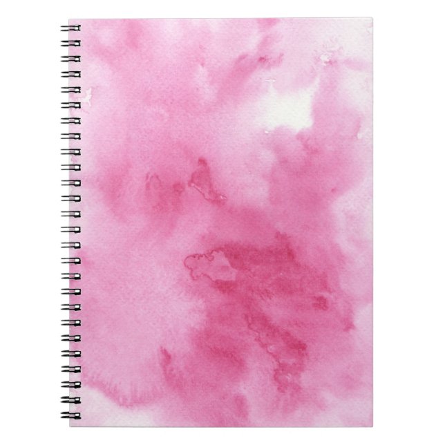 Carnet arrière - plan rose d'aquarelle pour le votre (Devant)