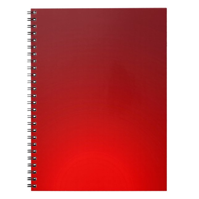 Carnet Arrière - plan simple couleur rouge (Devant)
