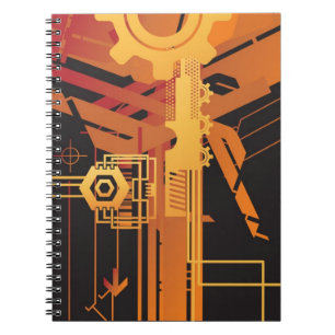 Carnet Arrière - plan tramé technique