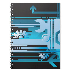 Carnet Arrière - plan tramé technique 3