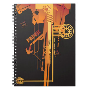 Carnet Arrière - plan tramé technique 6