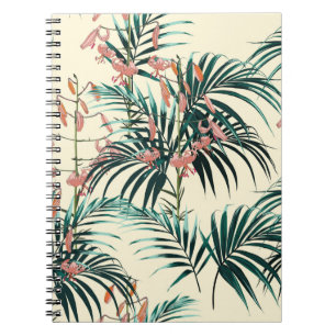 Carnet Arrière - plan tropical aux plantes de jungle. San