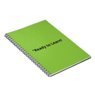 Carnet Arrière-plan vert citron plat - Texture scolaire
