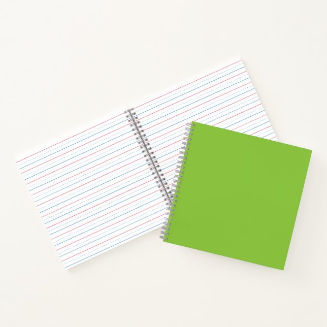 Carnet Arrière-plan vert citron plat – Texture scolaire (Intérieur)