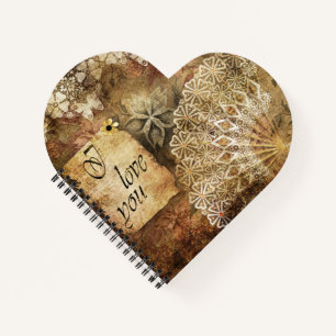 Carnet arrière - plan vintage