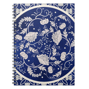 Carnet arrière - plan vintage. Belle motif ronde fleurie