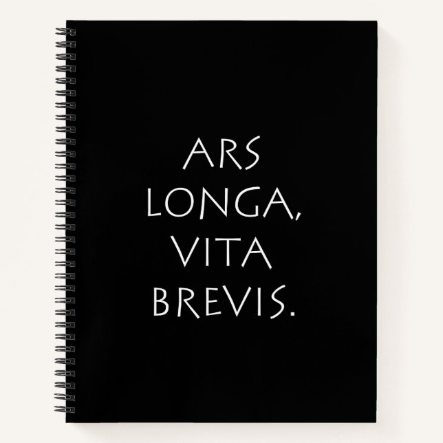 Carnet Ars Longa Vita Brevis (Devant)