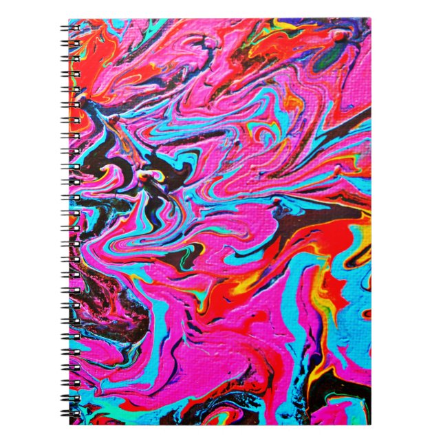 Carnet Art Abstrait, Arrière - plan, Peinture à la main,  (Devant)