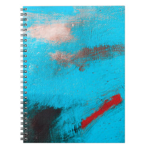 Carnet Art Abstrait Arrière-plan, peinture, fine, bleu, t