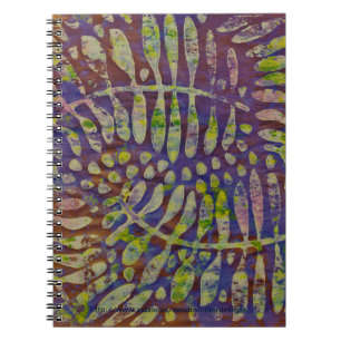 Carnet Art abstrait de pochoir d'impression de Gelli