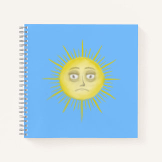 Carnet Art abstrait de soleil lumineux