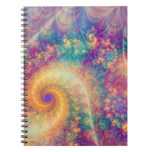 Carnet Art abstrait de vortex fractal de fantaisie fantas (Devant)