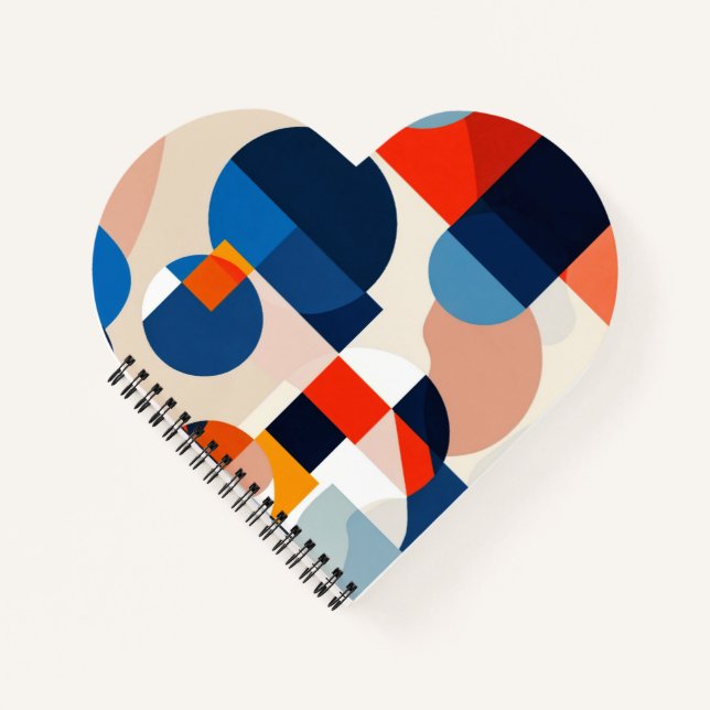 Carnet Art Abstrait géométrique du milieu du siècle scand (Devant)