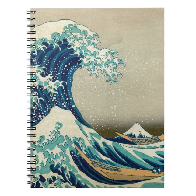 Carnet Art asiatique - la grande vague outre de Kanagawa (Devant)
