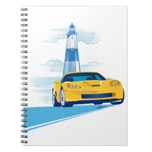 CARNET ART AUTOMOBILE DE VETTE ÉLÉGANT