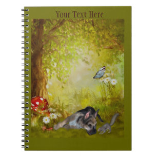 Carnet Art Chien d'Imaginaire Chien Allemand Berger
