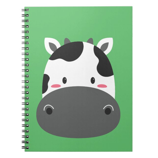 Carnet Art d'anniversaire de vache pour enfants (Devant)