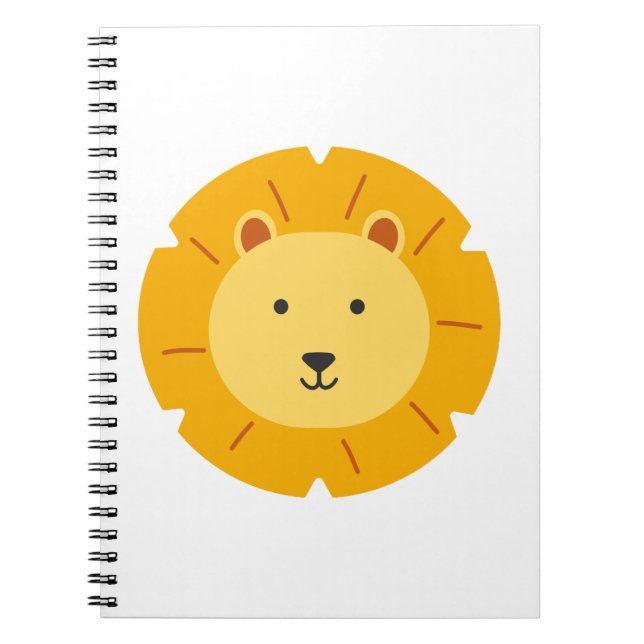 Carnet Art d'anniversaire pour enfants Lion (Devant)